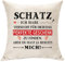 Hasodeo Schatz Geschenk Kissenbezug Deko Geschenke für Frau Ehemann Freundin Freund Original Idee Ersten Jahrestag Geschenke Geburtstagsgeschenke (Schatz)