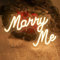 Marry Me - Panneau Néon USB pour Cérémonie de Proposition, Fête de Mariage, Décoration Murale de Chambre, Néon pour Cadeaux de Couple, Saint-Valentin