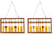 ISTOVO 2X 7 Colonne Non-Glissement Pendaison En Bois Boulier Chinois Soroban Outil EDucatif Calculatrice Mathématique pour ETudiant Professeur