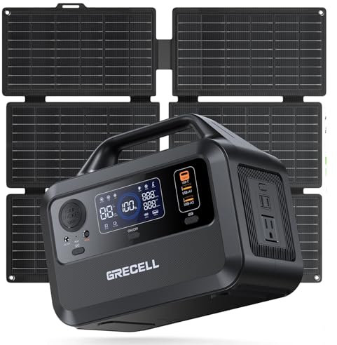 Generatore solare da 230 Wh per campeggio, stazione di alimentazione portatile con pannelli solari 40 W inclusi