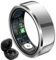 JXYQZD Smart Ring für Frauen und Männer, Fitness-Tracker-Ring mit Ladeetui, IP68 Wasserdicht, 7-Tage-Akku, Intelligenter Ring zur Schlafüberwachung(Silver,8#)