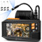 Endoskopkamera mit Licht 5m, Ennovor 1080P HD Digital Doppelkopf Endoscope mit 4.3-Zoll-IPS- Bildschirm, IP67 Wasserdicht Rohrkamera mit 8 einstellbaren LEDs, 8mm Schlangenkamera Inspektionskamera