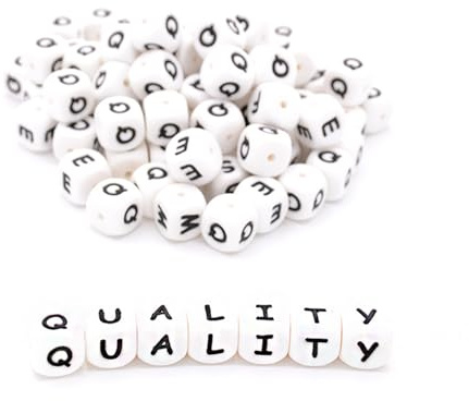 Yuelulala 104 PCS Silicone Letter Beads, Silicone Beads for Keyring Making, Alphabet Silicone Beads for Bracelet Making from A to Z,12mm Keychain Making Lanyard Jewelry Making Kit (A40-1)
