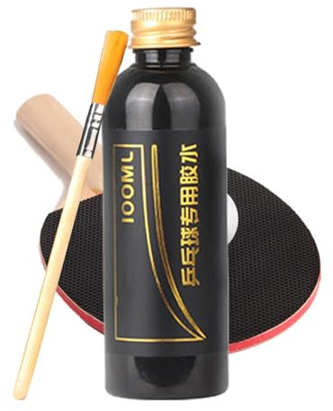 Generic Black Table Tennis Racket Glue - Liquid, Strong, Flexible, Quick-Drying, Organic, 100ml