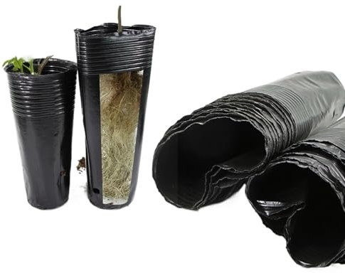 Jardineras de Vivero Maceta redonda alta for árbol, macetero for cultivo de plantas de jardín, contenedores de plástico for vivero profundo, macetas for cultivo de flores, contenedores for cultivo de