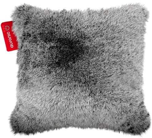 Auronic Heizkissen Kabellos - Wärmekissen mit Akku - Kabelloses Kissen mit Abschaltautomatik - Elektrisches - Beheizbares - Infrarot - Aufladbar - Für Rücken - 45x45cm