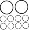 EXQUIMEUBLE 10pcs Microphone Clip Holder Nano Shock Mount Compatibility Replacement for Mic Stand Desk-mounted Rubber Material