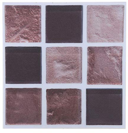BAFOVY Adesivi per Piastrelle, Adesivi per Trasferimento a Mosaico a 18 Fogli Bagno Cucina Fai-da-te per la Casa Impermeabili, Facile da Applicare e Rimuovere, Sottile e Leggero, Impermeabile, Stile