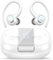 Bluetooth Kopfhörer Sport, Kopfhörer Kabellos Bluetooth 5.3 mit Klare Anrufe, 48Std Premium-Tiefbass Wireless Earbuds mit LED Anzeige, Leichtes Design, IPX7 wasserdichte Ohrhörer with Earhook, Weiß