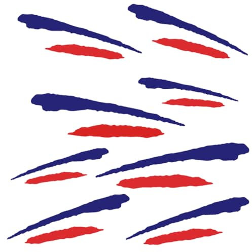 SGERUFZ 1 Feuille Autocollant Drapeau français, Sport français, Autocollant Sport et Course, Protection Pluie et Soleil, pour Voitures, Motos, Scooters, vélos et Casques de Moto français(France)