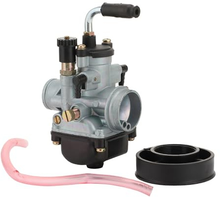 WOOSTAR PHBG 21mm BS Racing Carburatore con Tubo Carburante con Guarnizioni Sostituzione per 2 Tempi 50cc 70cc 80cc 90cc 100cc Motor Moto