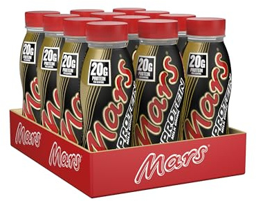 Mars Protein Shake – Chocolate Malt & Caramel, 12 × 250ml – Ready‑to‑Drink, 20g Protein, Smooth High‑Protein Shake, Vegetarian