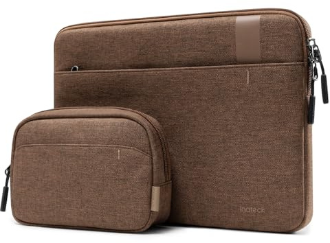 Inateck 360° Schutz Laptoptasche, Kompatibel mit 14 Zoll MacBook Pro/Max | Hülle Kompatibel mit 14 Zoll MacBook M1/M2/M3/M4/M5 Pro/Max 2021-2026 A3426 A3427 A3434 A3112 A3401 A3185, mit Zubehör Tasche