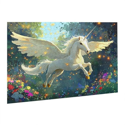Einhorn Puzzle 4000 Teile, 3D Puzzle Erwachsene, EIN Herausforderndes Rätsel, Puzzlespiele für Die Ganze Familie, Geschenke für Männer, Frauen, Weihnachtspuzzle Home Dekoration Thema: Einhorn fr0-980