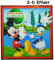 alles-meine.de GmbH 3-D Effekt ! Fliesensticker - Mickey Mouse angelt - auch als Untersetzer/Wandtattoo - Badezimmer - Badezimmersticker/Badezimmer Deko/Deko - Fliesen wass..