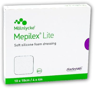 Mepilex Lite Schaumverband 10x10cm, Steril (5 stück)