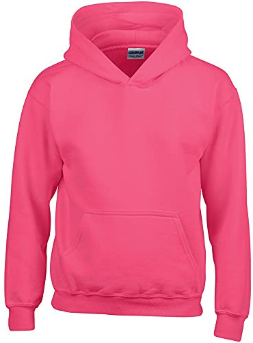 GILDAN Heavy Blend Childrens Unisex Hooded Sweatshirt Top/Hoodie (XL) (Heliconia)