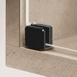 Free P&P - Glass Door Pivot Hinges Black 90° Inset (2 Per Pack),Tv/Kitchen Cabinet Short