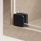 Free P&P - Glass Door Pivot Hinges Black 90° Inset (2 Per Pack),Tv/Kitchen Cabinet Short