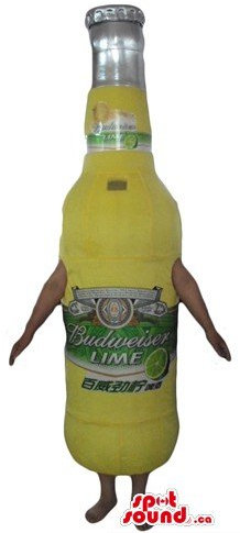SPOTSOUND Oro amarillo Lima Budweiser Mascot US Disfraz de fantasía