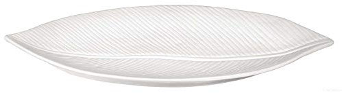 ASA Leafs Schale, Keramik, Weiß, 30 x 17.5 x 2 cm