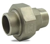 Union à portée conique male/à souder en inox 316-33.7mm