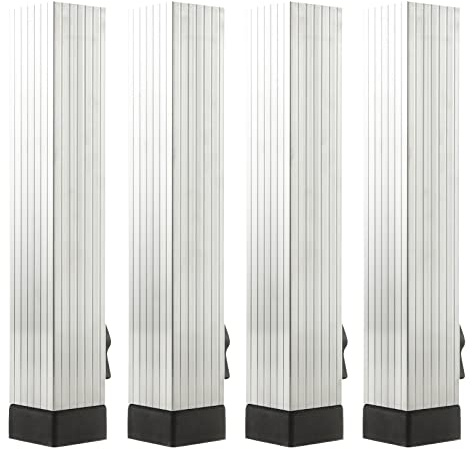LightmaXX ALU-STAGE Teleskopfüße Vario Set, 4x Verstellbare Bühnenfüße 40-60cm, Quadrat Form, Gesteckt, Innen- & Außenbereich, Robuste Aluminium Konstruktion, Ideal für Bühnenelemente