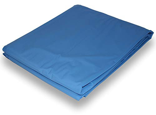 Paradies Pool Folie rund, 400 x 110 (Ø x H), 0,35mm Starke langlebige Poolinnenfolie, ohne Biese, Poolplane in Adriablau, Innenauskleidung, Swimmingpool-Zubehör, Menge: 1