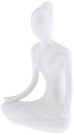 LOVIVER Yoga Deko Figur Skulptur Dekofigur Dekoobjekt für Aufenthaltsraum, Esszimmer, Outdoor, Style-06