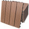 Casaria® 11x Baldosas Madera Suelo WPC Losetas Antideslizante Interior Exterior Terraza Balcón Jardín Terracota Clásica 30x30cm 1m²
