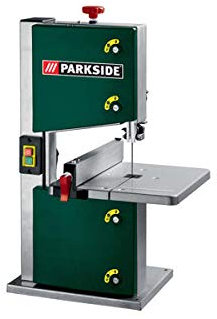Parkside - Sierra de cinta de 350 W PBS 350 A1 para cortar tableros de madera dura y blanda, laminado o fibra de madera, potente motor de 350 W con velocidad de corte constante