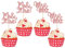 Gyufise 36Pcs Mr Mrs Cupcake Toppers Love Mr Mrs Cake Decorations Rose Gold Glitter Wedding Cucpake Toppers Bridal Shower Cake Decorations Party Supplies