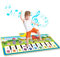 Kids' Pianos Music Dance Mat,Multi-Function Carpet Touch Play Keyboard Mat for Baby Toddler Best Educational Music Toys