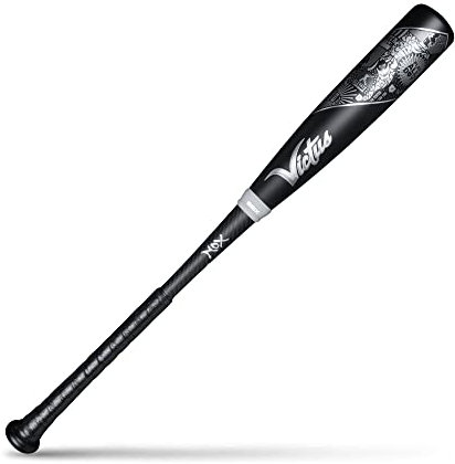 Victus Sports Jungen Victus Nox 2 USSSA Senior League Aluminium-Baseballschläger, 2 3/4 Schaft, Schwarz/Grau, 30 / 20 oz
