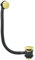 Go Bathrooms Brushed Gold Bath Overflow | ABS, Brass Bath Filler | Universal Fitting | 1 Pack