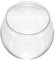 OATIPHO Red Fish Bowl Large Glass Flower Vase Aquarium Round Plastic Flower Fish Jar Holder Hydroponic Pet Bowl Round Light Desk