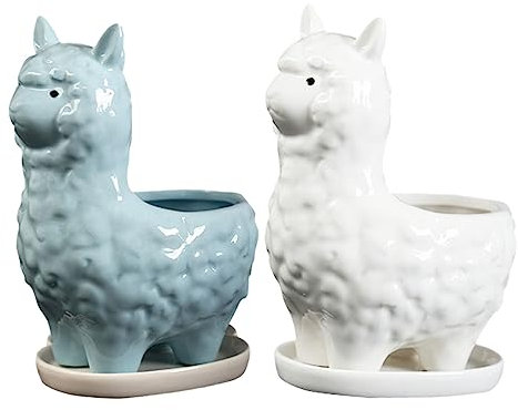 Toddmomy 2stücke Sukkulenten Topf Für Garten Cartoon Blumentopf Keramik Pflanzgefäß Pflanzenpflanzbehälter Blumen Topf Sukkulenten-pflanztöpfe Hervorragende Luftdurchlässigkeit