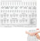 Silicone Nail Training Mat - Nail Art Manicure Mat,Foldable Washable Nail Trainer Pad,Practice Manicure Tools for DIY Application Practice Manicure Tools