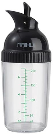 Bouteille d'huile en verre, shaker à vinaigrette en matériau, bouteille distributeur d'huile précise, bouteille de vinaigrette pratique pour huile d'olive, vinaigrette à salade, sauce