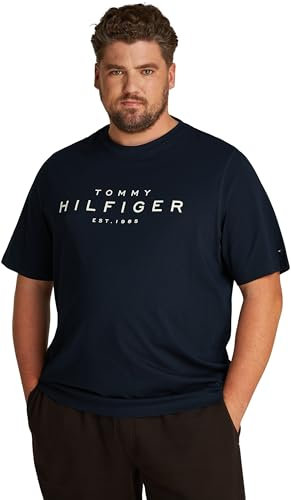 Tommy Hilfiger Men's Short Sleeve Round Neck T-Shirt, Blue (Desert Sky), XXL