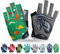 LOVMEAD Fahrradhandschuhe Kinder Fingerlos für Jungen Mädchen Alter 4-12, MTB Handschuhe Paar Mädchen Jungen Outdoor Sport Rennrad Fahrrad Bike Halbfinger Handschuhe Frühling Sommer (Dunkelgrün, S)
