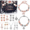 iZoeL Adventskalender Schmuck 2024 Mädchen Teenager Frauen Schmuckkalender Adventskalenderschmuck Weihnachtskalender 24 tolle Damen-Schmuck wie Halskette Ringe Ohrringe Armband DIY