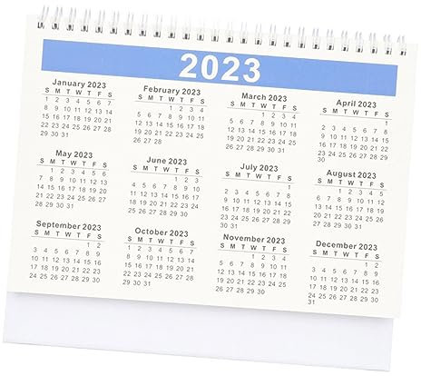 AUTSUPPL Schreibtischkalender für 2024 Jahresplaner Monatskalender Organizer Spiralbindung Design