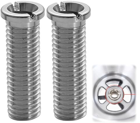 2 Pièces Vis Creuses Pour Éviers,Vis Creuse M12 x 35 mm en Acier Inoxydable,Vis Accessoires de Bouchon de Crépine de Panier D'Évier Pour Cuisine,Convient Pour Éviers de Cuisine et de bar,Évier à Tamis