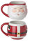 Heaven Sends Christmas Santa Face Mug - Set of 2 - Red - Gift Idea for Christmas Xmas - Santa Themed Mug, UK Design, Hot Drinks, Tea, Coffee - Novelty Christmas Mug - Christmas Drinkware