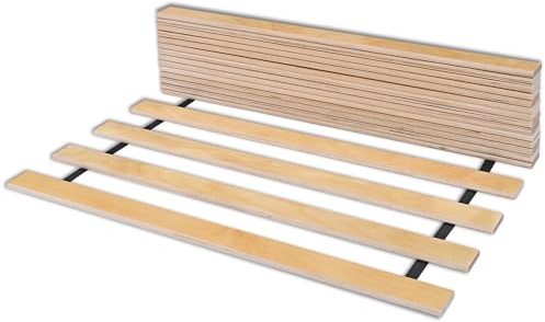 Rollrost Solid Frame LP17 90x200 cm für Bett - Hochwertiger Rolllattenrost 17 gerade Birkenholzlatten mit Band verbunden. Sehr starker Rahmen - hält einem Druck von bis zu 350 Stand