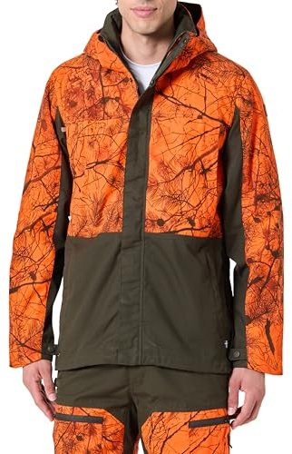 FJALLRAVEN 12500149-662-261 Drev Hybrid Jacket M Jacket Men's Deep Forest-Orange Multi Camo Size L