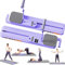 Pilates Reformer Board mit Widerstandsbändern - Tragbare Pilates-Maschine, Ganzkörpertraining für Zuhause, Rumpfstärker, Gesäß- und Beinstraffung, Dual-Use, LED-Timer & Kalorienanzeige