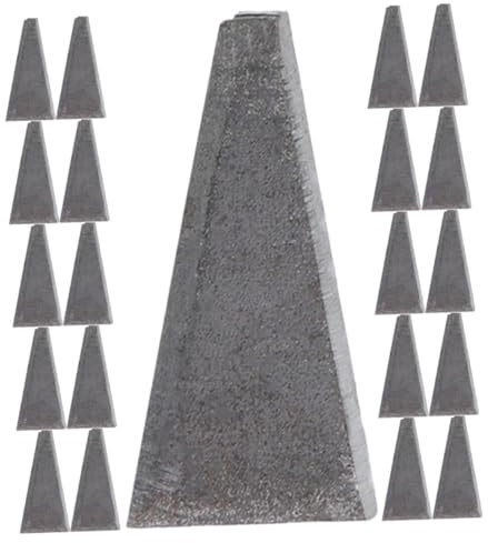 DIYEAH Cunei Triangolari in Acciaio Per Martello e , Cuneo a Tassello Piccolo Per Spacco e Disboscamento, Kit 30 Pezzi Portatile Per Lavori Di Rinforzo e Taglio Alberi