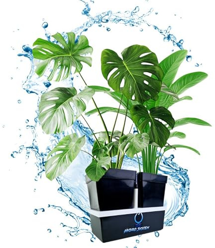 Leeventi NutrientFlow V3.0 Hydroponisches Anzuchtsystem – Hydrosystem mit Pumpe & Pflanztöpfen – Kein pH- oder EC-Messen erforderlich – Ideal für Growbox, Growzelt & Indoor-Anbau